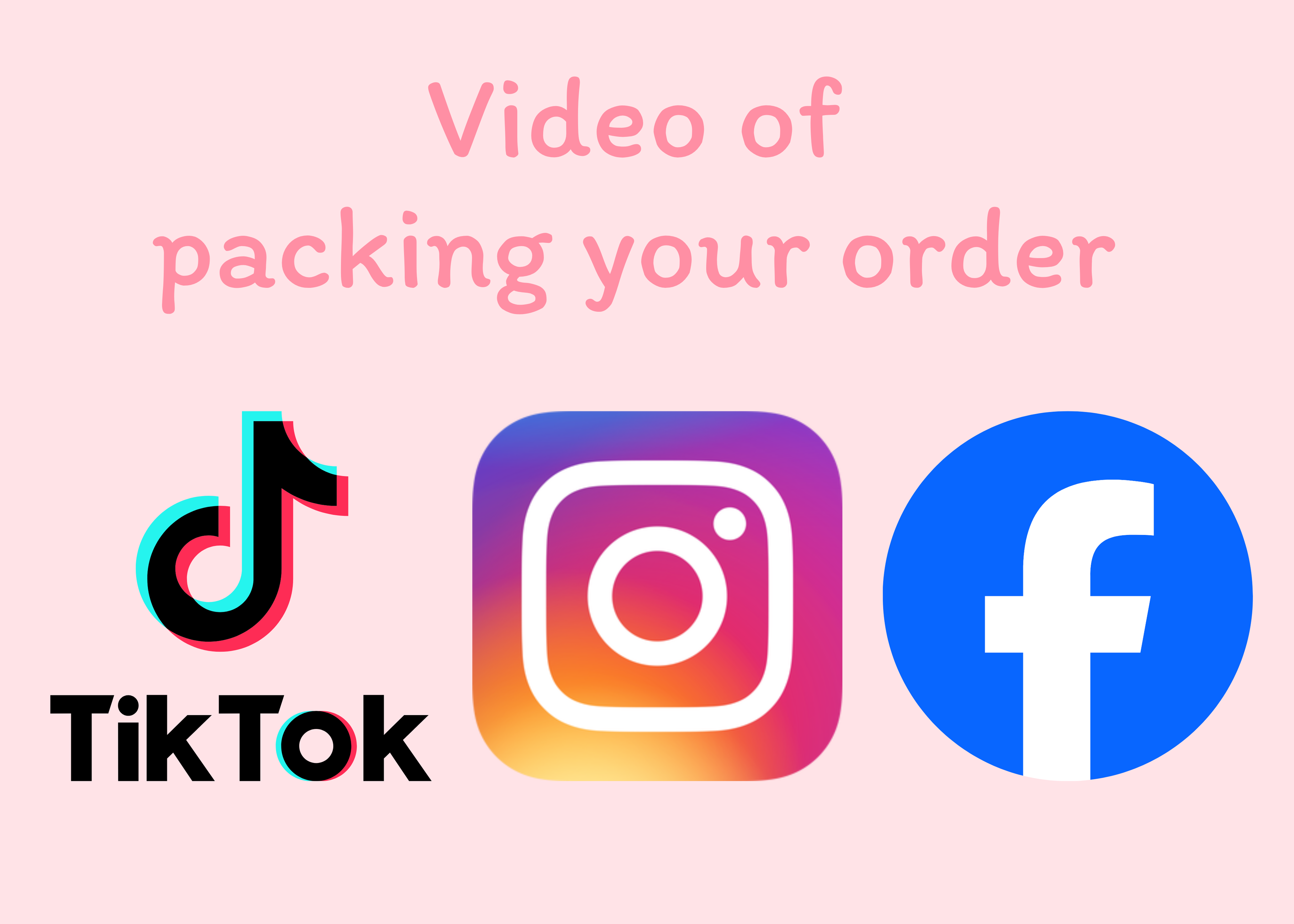 Video Of Packing Your Order